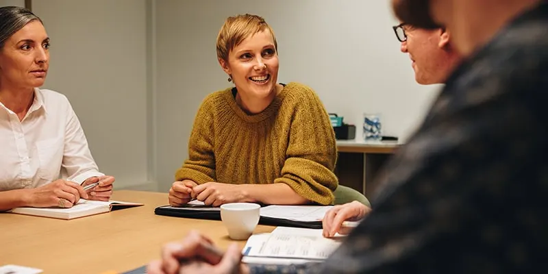 Team der arbejder med arbejdsglæde, trivsel og motivation ud fra de fire DISC-persontyper.